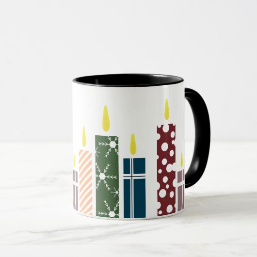 Christmas Candles マグカップ (正面右)