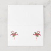 Christmas Candy Cane プレイスカード (外部開封)