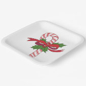 Christmas Candy Cane ペーパープレート (傾斜あり)