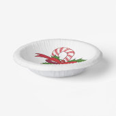 Christmas Candy Cane ペーパーボウル (傾斜あり)