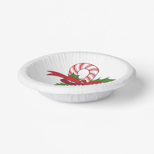 Christmas Candy Cane ペーパーボウル (傾斜あり)