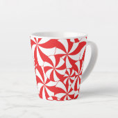 Christmas Candy Cane Coffee Mug Red and White Cup カフェラテマグ (右アングル)