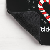 Christmas Candy Cane Crew Stick Together Xmas Wome マウスパッド (コーナー)