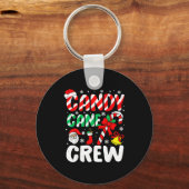 Christmas Candy Cane Crew Xmas Holiday Toddler Kid キーホルダー (正面)