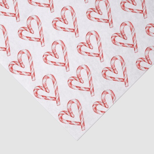 Christmas Candy Cane Heart 薄葉紙 (詳細)