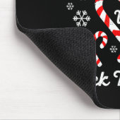 Christmas Candy Cane Heart Holiday Family Matching マウスパッド (コーナー)