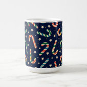 Christmas Candy Cane Pattern コーヒーマグカップ (中央)