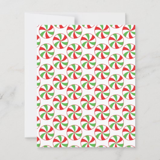 Christmas Candy Cane Pattern Scrapbook Craft Paper (裏面)