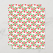 Christmas Candy Cane Pattern Scrapbook Craft Paper (正面/裏面)