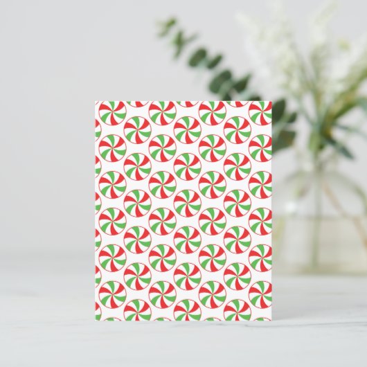 Christmas Candy Cane Pattern Scrapbook Craft Paper (スタンド正面)