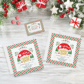 Christmas Candy Cane Peppermint Secret Santa エンクロージャーカード