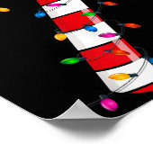 Christmas Candy Cane Santa Xmas Kids Toddler Youth ポスター (角)