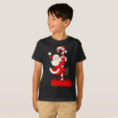 Christmas Candy Cane Santa Xmas Kids Toddler Youth Tシャツ (正面フル)