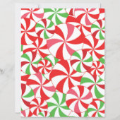 Christmas Candy Cane Scrapbook Paper (裏面)