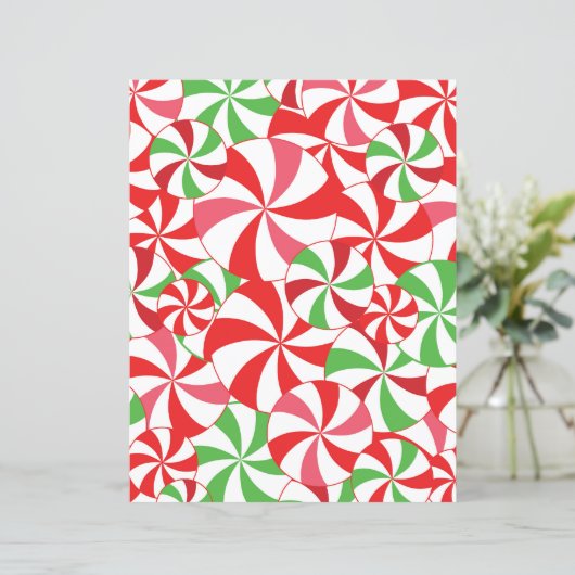 Christmas Candy Cane Scrapbook Paper (スタンド正面)