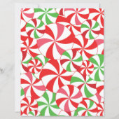 Christmas Candy Cane Scrapbook Paper (正面)