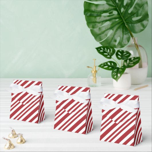 Christmas Candy Cane Stripes フェイバーボックス (複数)
