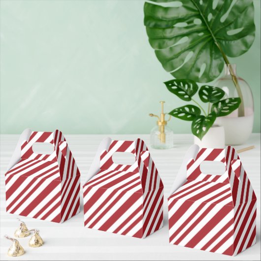 Christmas Candy Cane Stripes フェイバーボックス (複数)