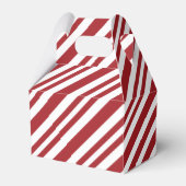Christmas Candy Cane Stripes フェイバーボックス (正面サイド)