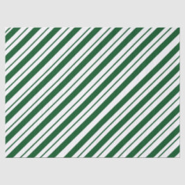 Christmas Candy Cane Stripes in Green and White  薄葉紙