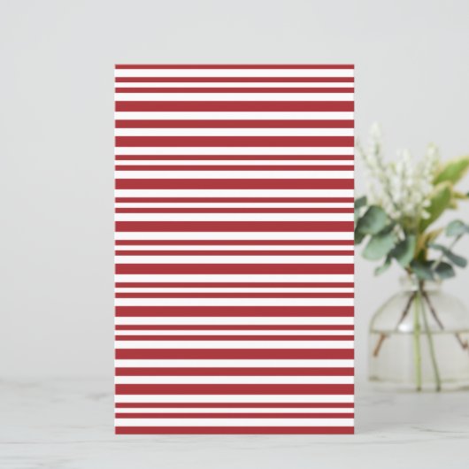 Christmas Candy Cane Stripes Scrapbook Paper (スタンド正面)