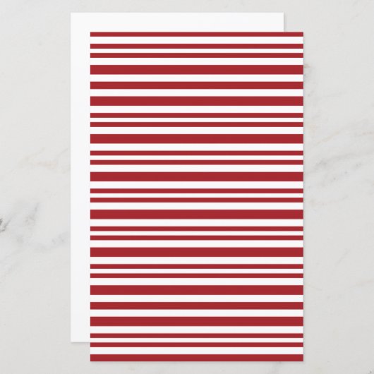 Christmas Candy Cane Stripes Scrapbook Paper (正面/裏面)
