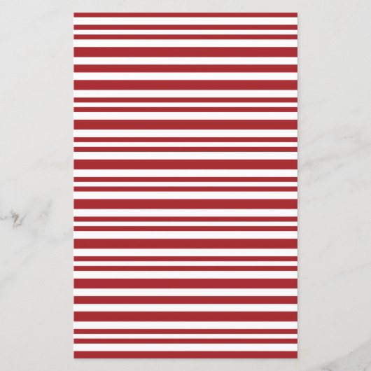 Christmas Candy Cane Stripes Scrapbook Paper (正面)