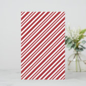 Christmas Candy Cane Stripes Scrapbook Paper (スタンド正面)
