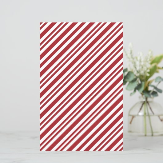 Christmas Candy Cane Stripes Scrapbook Paper (スタンド正面)