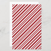 Christmas Candy Cane Stripes Scrapbook Paper (正面/裏面)