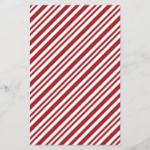 Christmas Candy Cane Stripes Scrapbook Paper (正面)