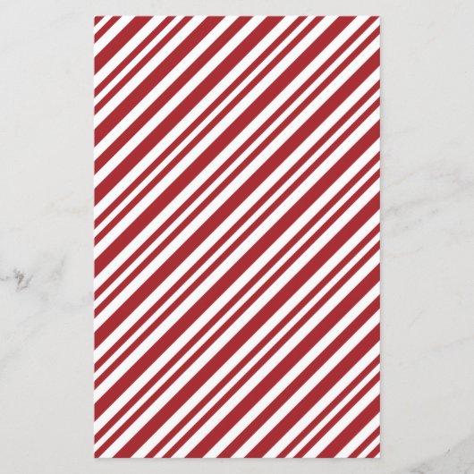 Christmas Candy Cane Stripes Scrapbook Paper (正面)