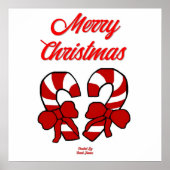 Christmas Candy Canes Poster ポスター (正面)