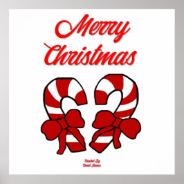 Christmas Candy Canes Poster ポスター