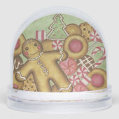 Christmas Candy Cookies Snow Globe  (正面)