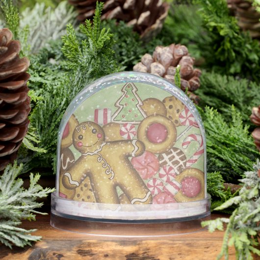 Christmas Candy Cookies Snow Globe  (冬)