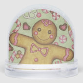 Christmas Candy Gingerbread Cookies Snow Globe  (裏面)