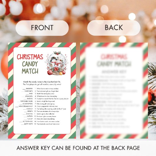 Christmas Candy Match Game シーズンカード