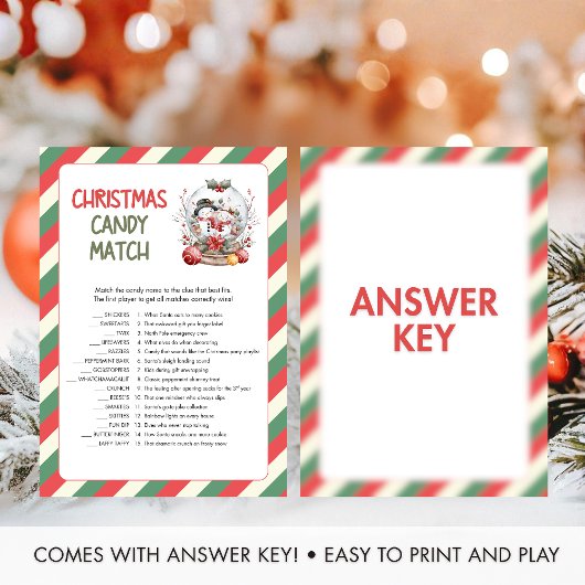 Christmas Candy Match Game シーズンカード