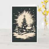 Christmas card カード (黄色い花)