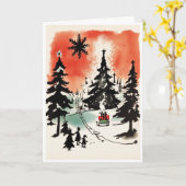 Christmas card カード (黄色い花)