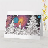 Christmas Card カード (黄色い花)