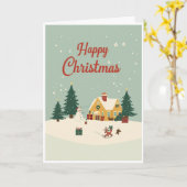 Christmas card カード (黄色い花)