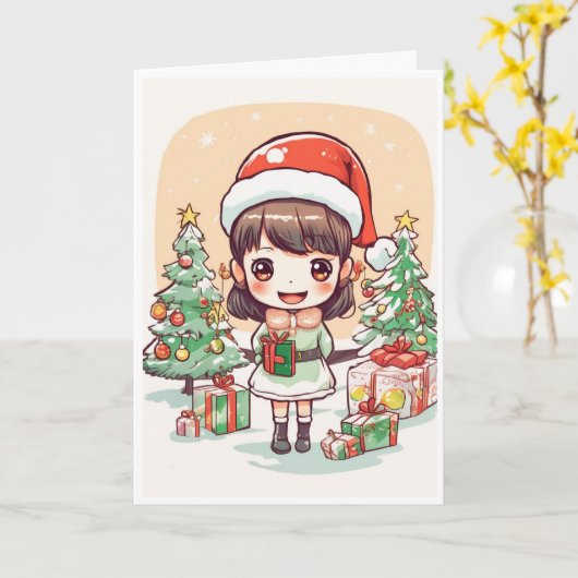 Christmas card カード (黄色い花)