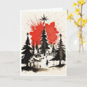 Christmas card カード (黄色い花)