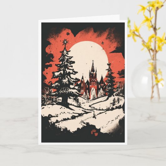 Christmas card カード (黄色い花)