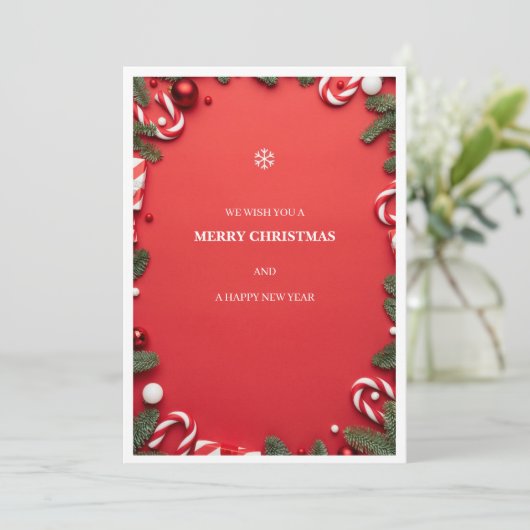 christmas card サンキューカード (スタンド正面)