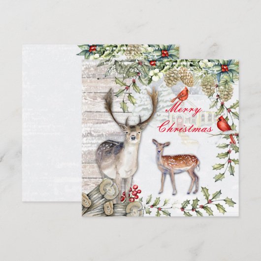 Christmas card シーズンカード (正面/裏面)