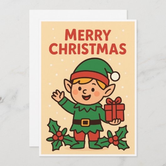 Christmas card シーズンカード (正面/裏面)