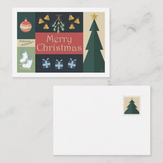 Christmas card ノートカード (正面/裏面)